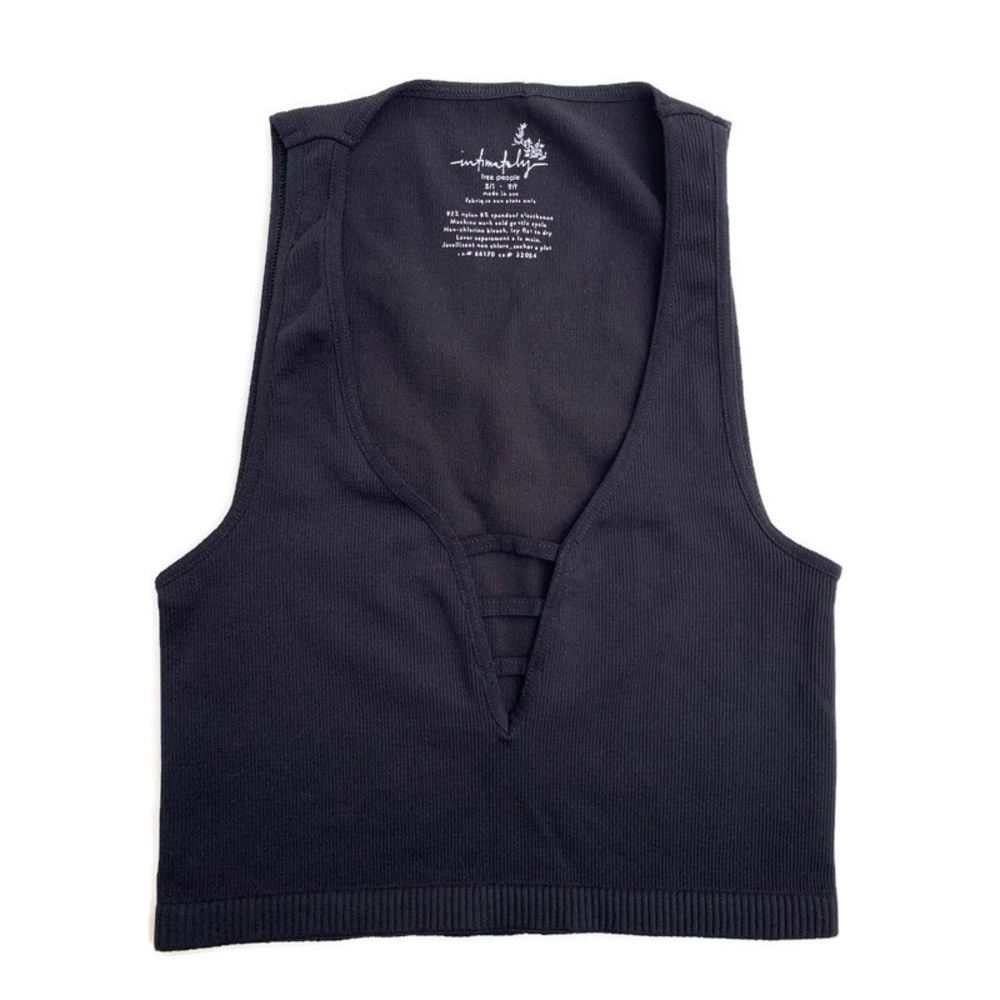 Intimately Free People Strapped In Brami Tank Black